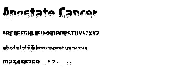 Apostate Cancer font